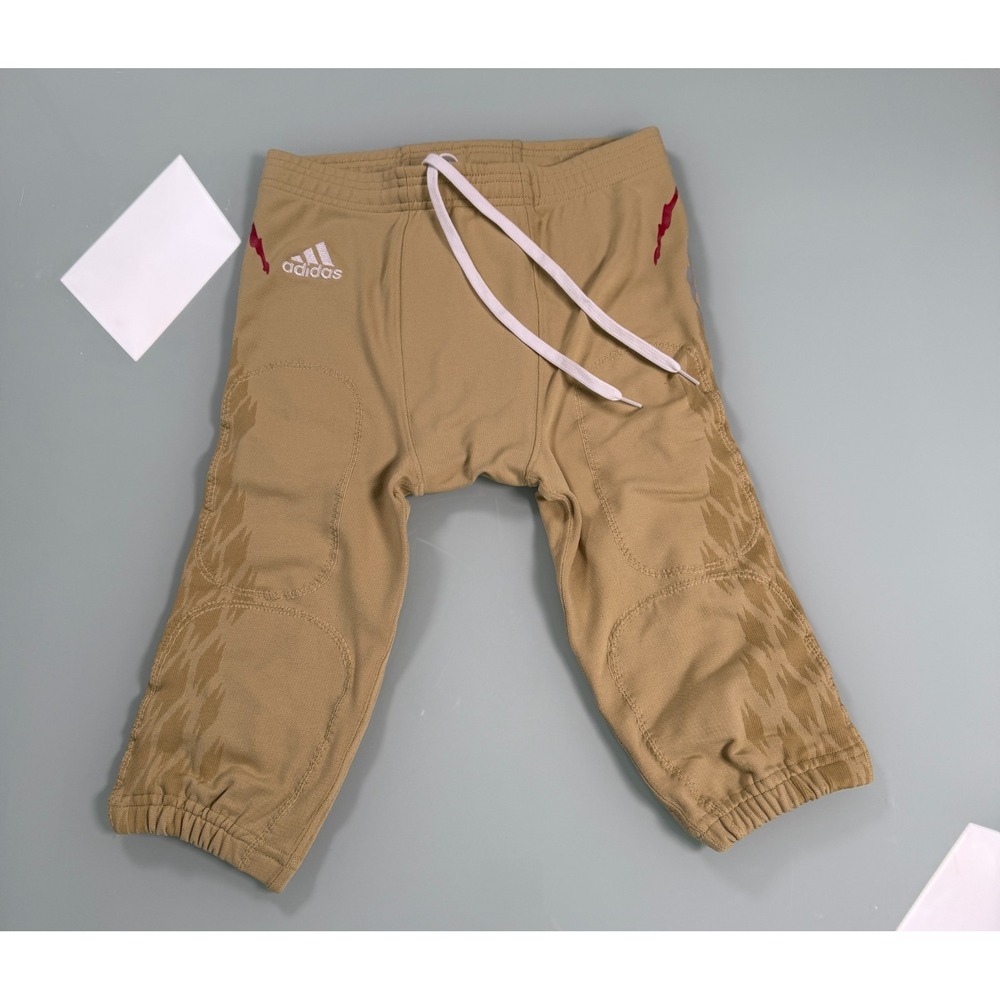 Adidas TechFit Primeknit FootBall Pants Men's L Sand Color w/Accents Sports 2016